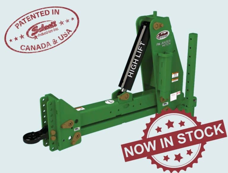 High Lift Planter Hitch for John Deere Schnell Industries